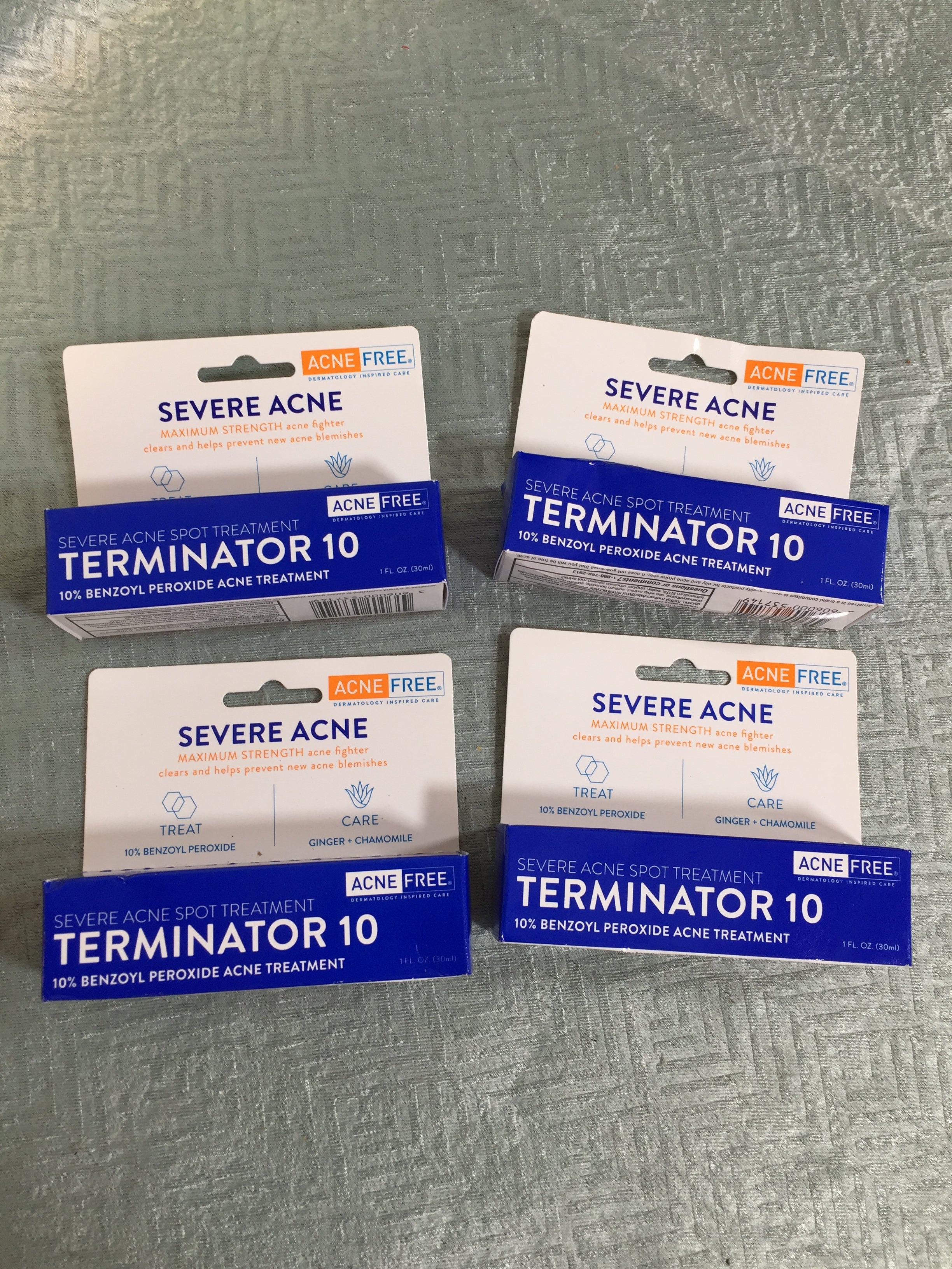 Acne Free Terminator Treatment Cream | LOT OF 4 - 1 OZ Tubes (7537952096494)